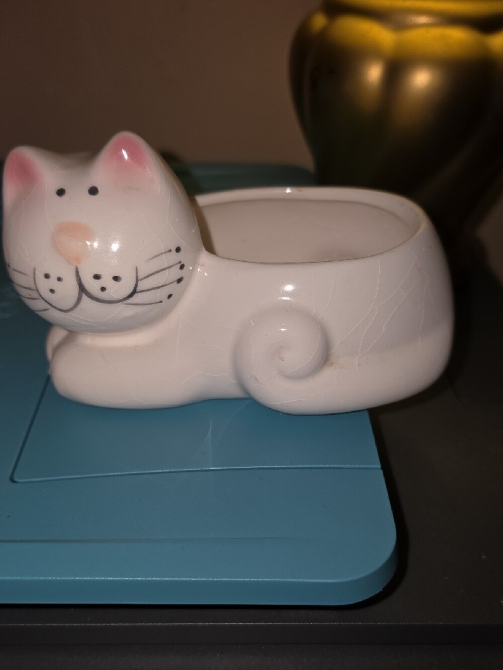 Ceramic Cat Planter - Picture 3 of 7
